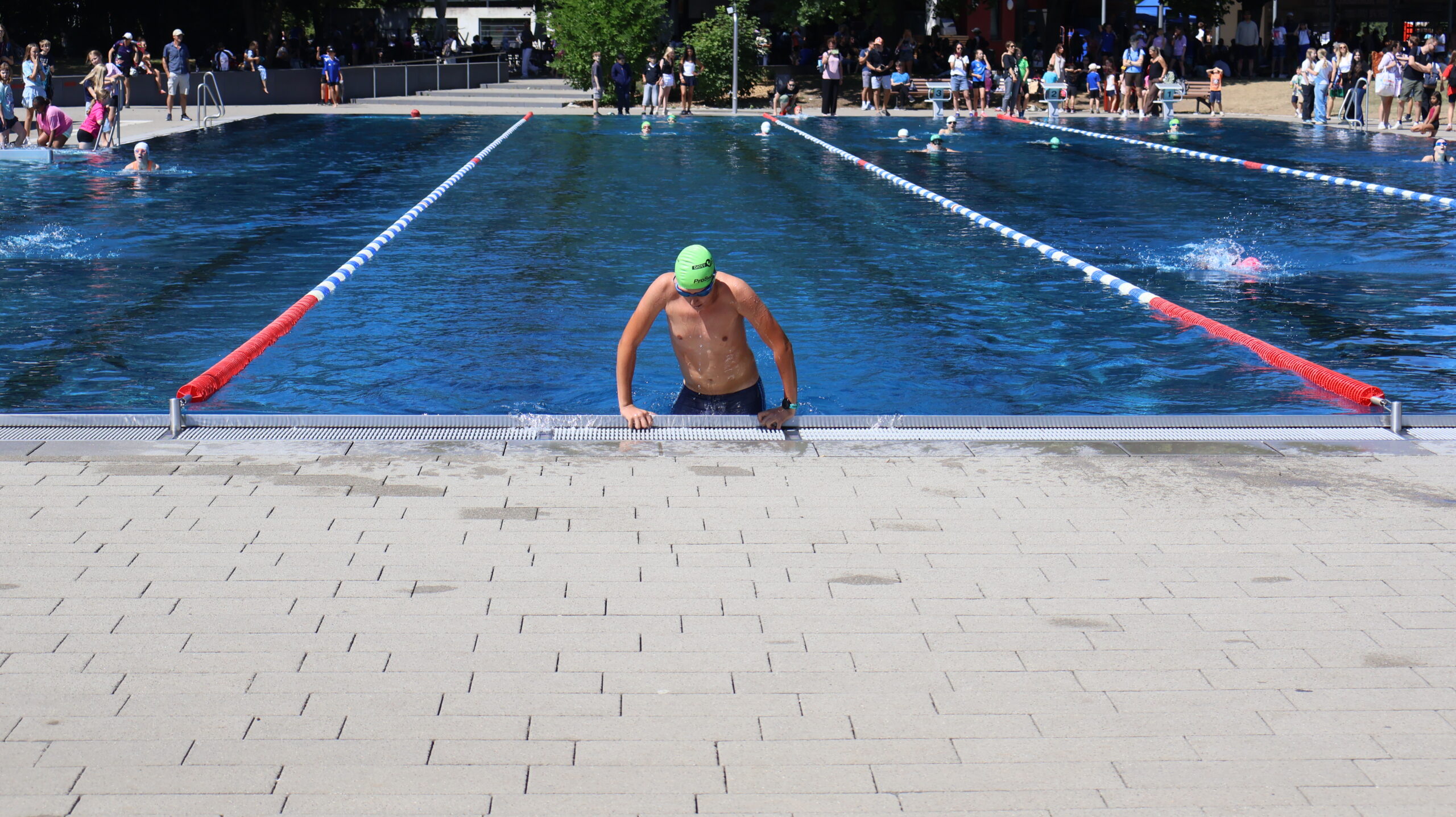 Igors Schwimmdisziplin beim Triathlon am 28.07.2026